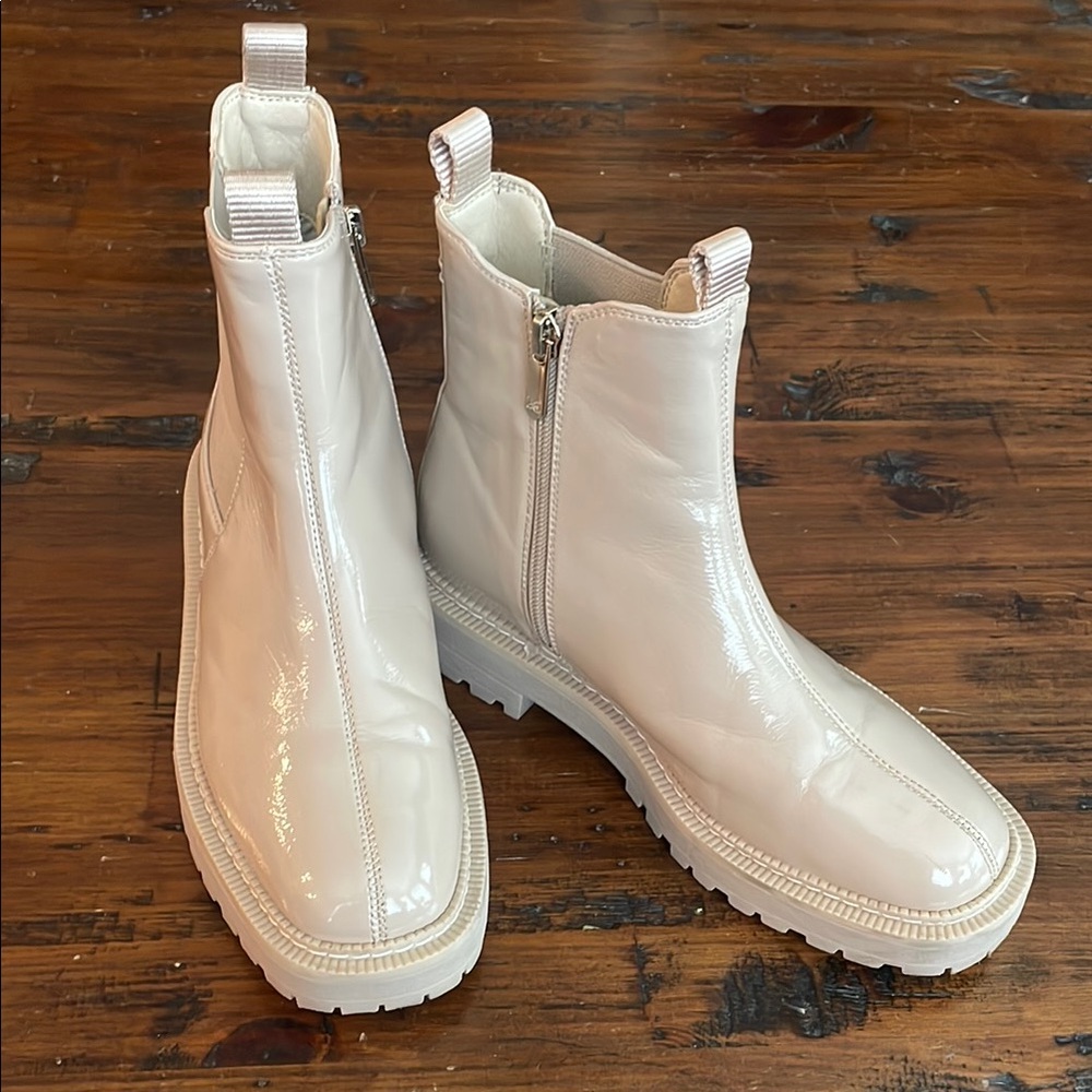 Sam Edelman Girls  Cream Ankle Boots 4